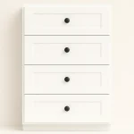 shaker 4 drawer base cabinet with AGT fronts, soft-close slides, and modern, ready-to-install design.