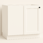 White Shaker Base Blind Corner Cabinet with Ready-to-Install Design for Kitchen Storage