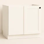 White shaker Base Blind Corner Cabinet with Ready-to-Install Design for Kitchen Storage
