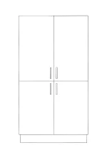 Tall 4 Door Pantry - Image 2